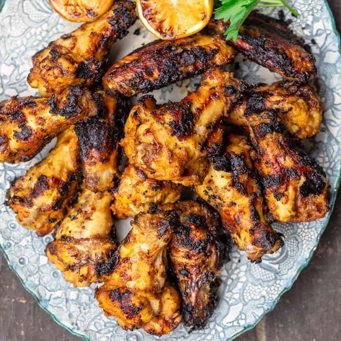 image of Chicken wings with cumin, lemon & garlic