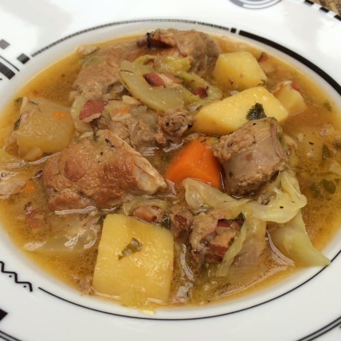 image of Coddled pork with cider