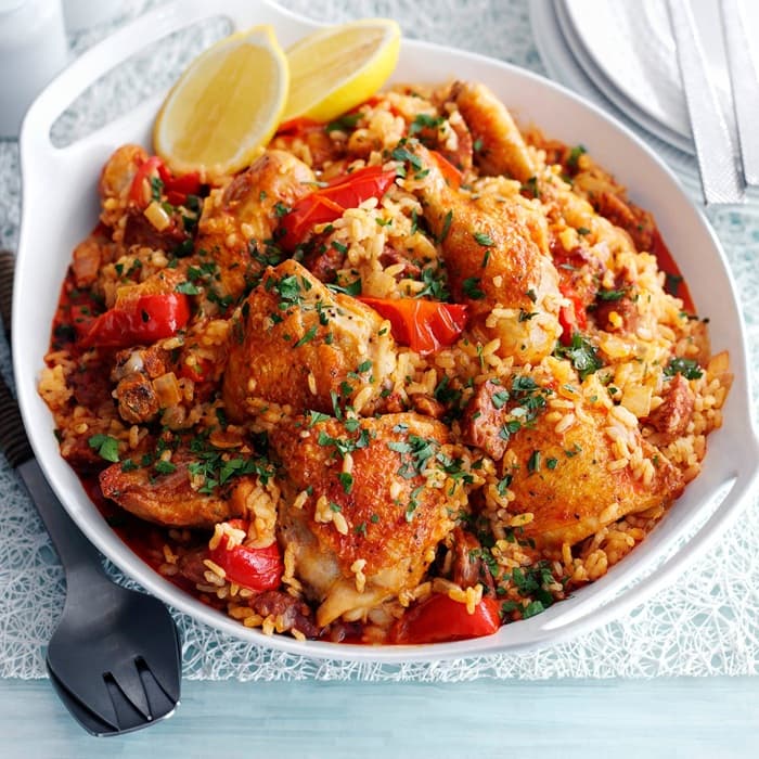 image of Chicken & chorizo rice pot