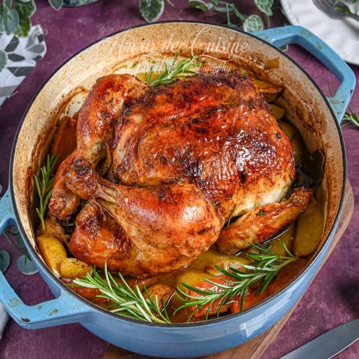 image of Poulet Roti a l'Algerienne (Algerian Roast Chicken)