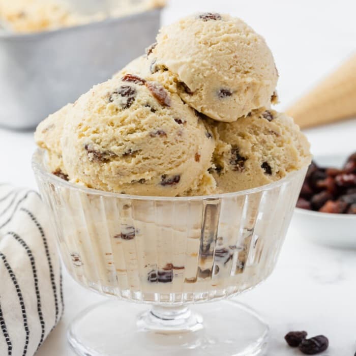 image of No-Churn Rum Raisin Ice Cream
