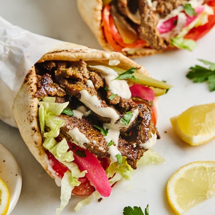 image of Shawarma chuck roast wrap