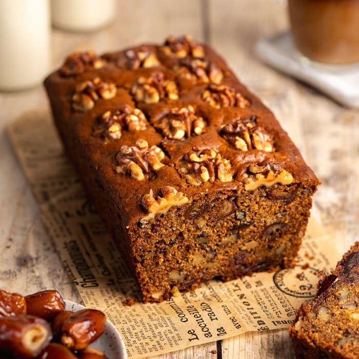 image of Walnut, date & honey cake