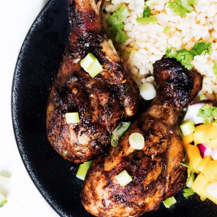 image of Jerk chicken with rice & peas