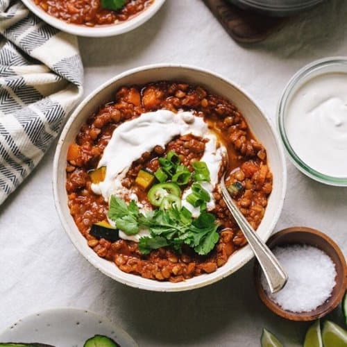 image of Smoky Lentil Chili with Squash