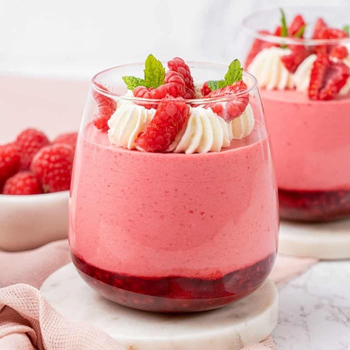 image of Raspberry mousse