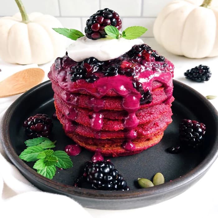 image of Beetroot pancakes
